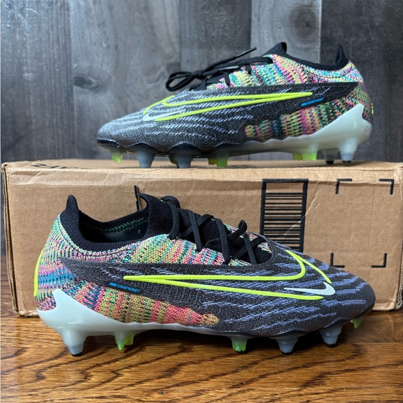 Nike Phantom GX Elite SG AC Fusion P Soccer Cleats Rainbow Sz 6 Mens = Wmns 7.5 - Picture 1 of 6